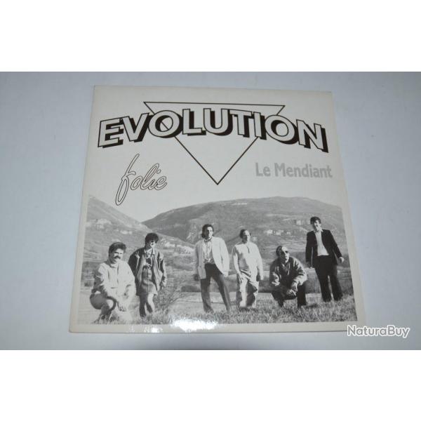 Vinyle 45T Rock pop Evolution - Folie / Le mendiant