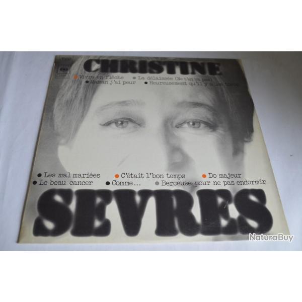 Vinyle 33T Chanson  Christine S�vres ?- Vivre En Fl�che