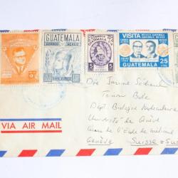 Timbres Guatemala a&eacute;rien par avion 1970