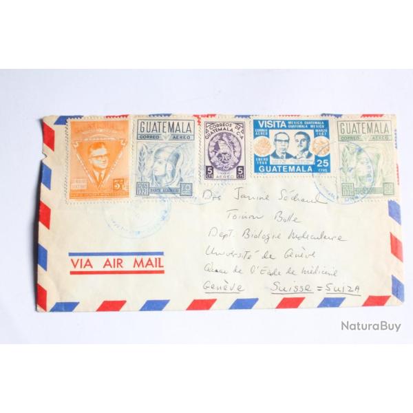 Timbres Guatemala a�rien par avion 1970