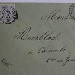 Timbre Allemagne Wurtemberg 20p 1888 oblit&eacute;r&eacute; wilhelmsdorf