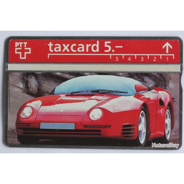 T�l�carte L&G Porsche Michael Madsen Autoart 212L Suisse 1992