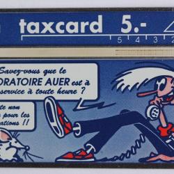 T&eacute;l&eacute;carte L&G Laboratoire Auer 111E Suisse 1991