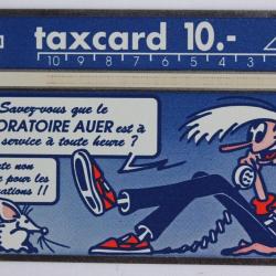 T&eacute;l&eacute;carte L&G Laboratoire Auer 111E Suisse 1991