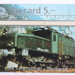 T&eacute;l&eacute;carte L&G Scweiz. Eisenbahner Verband 204L Suisse 1992