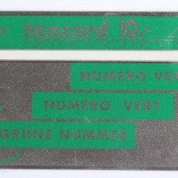 T&eacute;l&eacute;carte L&G Num&eacute;ro vert 101C vert fonc&eacute; Suisse 1991