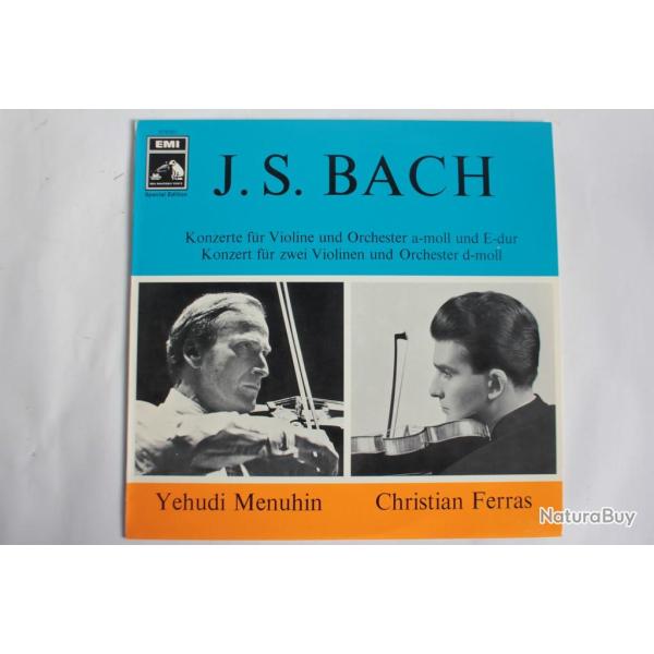 Vinyle 33T Classic J.S. Bach, Yehudi Menuhin, Christian Ferras