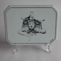 Plaque faïence Gival Trinacria Sicile