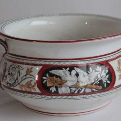 Ancien pot de chambre faïence anglaise Colombes