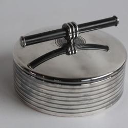 CHRISTOFLE Boite ronde Laque de Chine Talisman