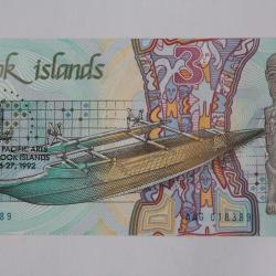 Billet 3 Dollars &Icirc;les Cook 6th Festival Pacific Arts 1992 neuf