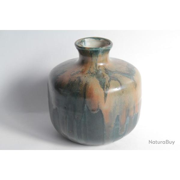 Vase gr�s L�on POINTU Saint Amand en Puisaye