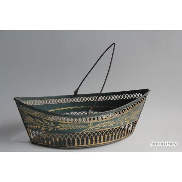 Corbeille navette t�le peinte Empire