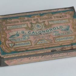 Bo&icirc;te &agrave; Cigarettes t&ocirc;le J. G. Calonorolo Tabac Turc