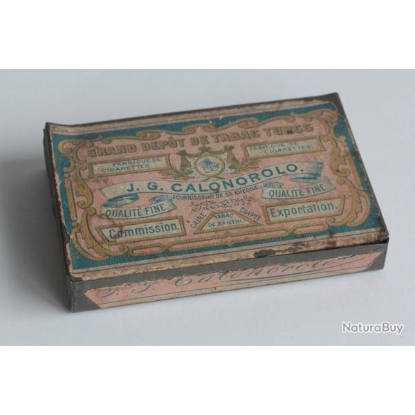 Bo�te � Cigarettes t�le J. G. Calonorolo Tabac Turc