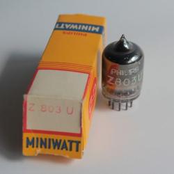 Ampoule radio Philips Miniwatt Z803U radio &agrave; tube neuf