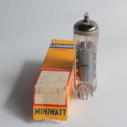 Ampoule radio Philips Miniwatt EL84 radio &agrave; tube neuf