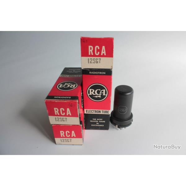 Lot 3 Ampoules radio RCA electron tube 6SH7