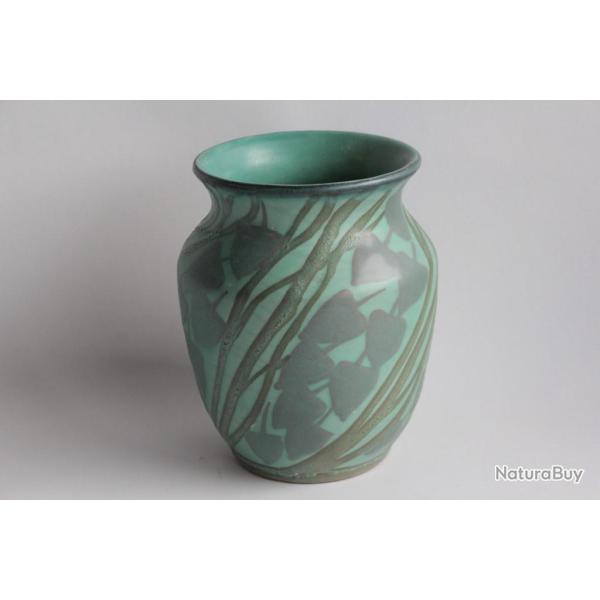 Vase c�ramique Max LAEUGER Kandern Art Nouveau
