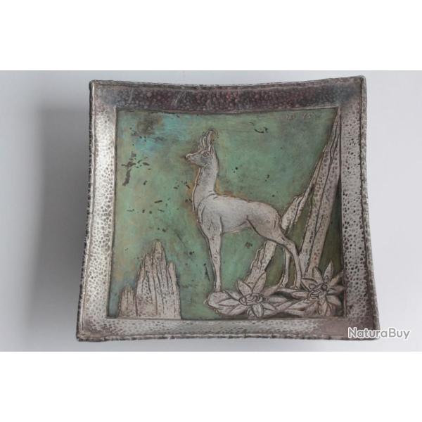 Vide poche dinanderie LOYS Lucha Chamois Art d�co