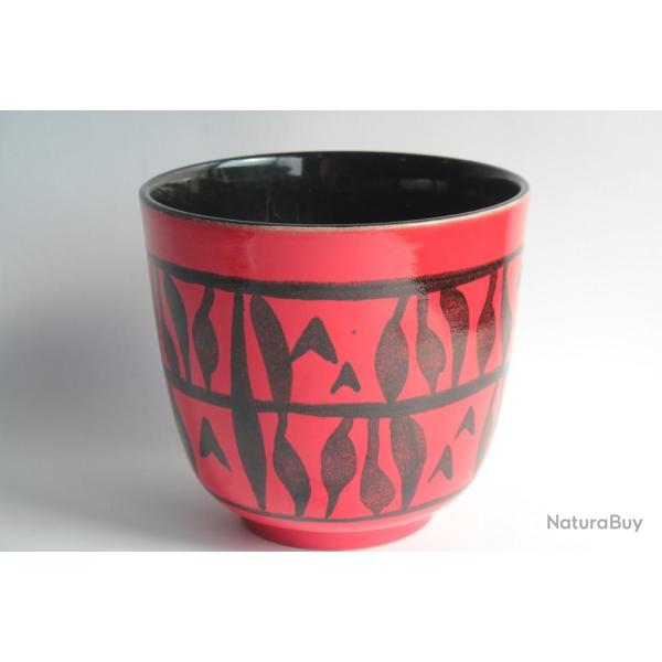 Cache pot c�ramique Elchinger vintage 1950