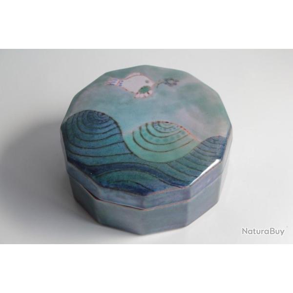 Bonbonni�re c�ramique �maill�e Cloutier Fr�res France