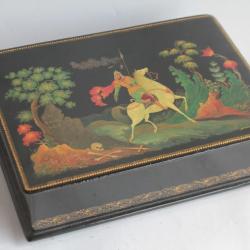 Boîte laquée Russe Palekh Kolesov Mikhail Ivanovich 1955