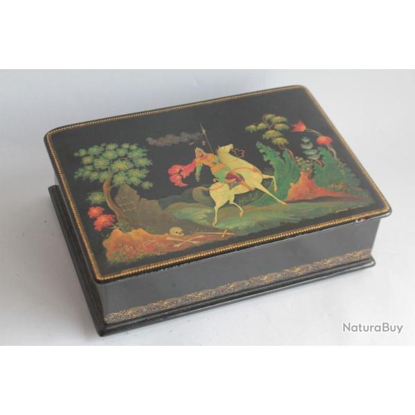 Bo�te laqu�e Russe Palekh Kolesov Mikhail Ivanovich 1955