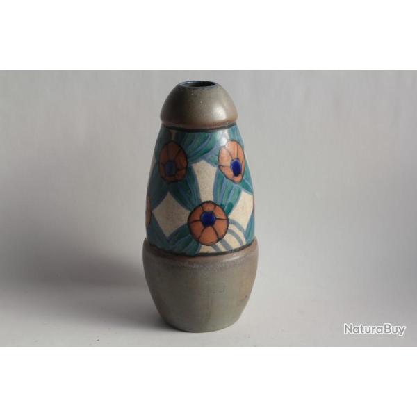 Paul Ami BONIFAS Vase Pied de lampe c�ramique