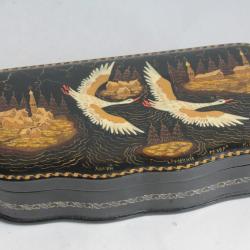 Boîte laquée Russe Kholui Nord Russe ????? ??????? ?????