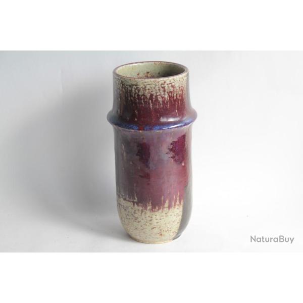 Vase gr�s sang de boeuf Sylvia Leuchovius R�rstrand Su�de 1965