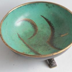 WMF Ikora Dinanderie Coupe tripode Art déco