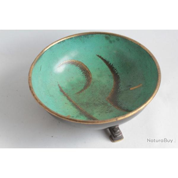 WMF Ikora Dinanderie Coupe tripode Art d�co