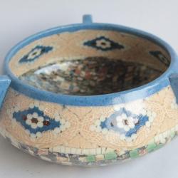 VALLAURIS Coupe c&eacute;ramique mosa&iuml;que Jean Gerbino
