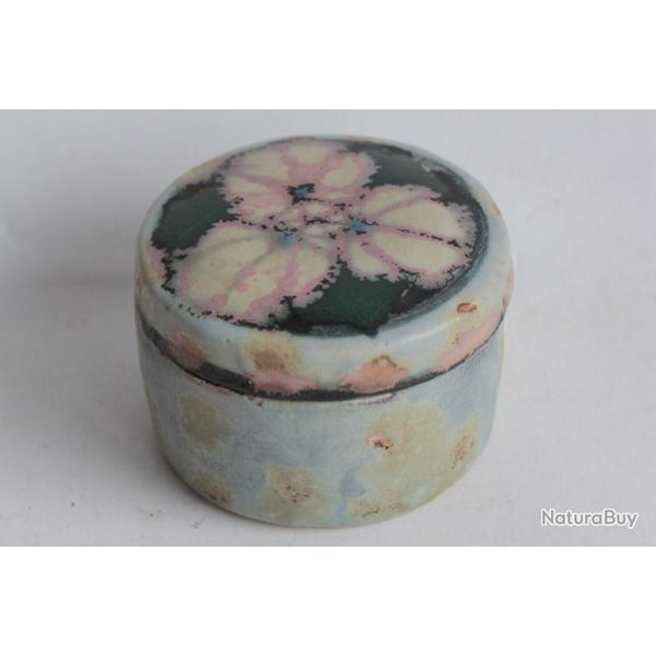 Paul Ami BONIFAS Boite ronde c�ramique