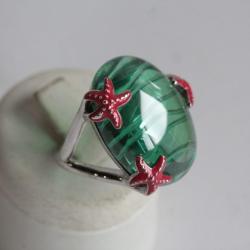 Bague argent Reminescence &Eacute;toiles de mer T52