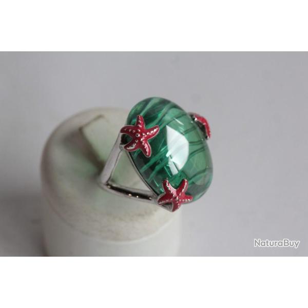 Bague argent Reminescence �toiles de mer T52