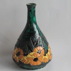 Vase c&eacute;ramique &eacute;maill&eacute;e La Ma&icirc;trise Art d&eacute;co