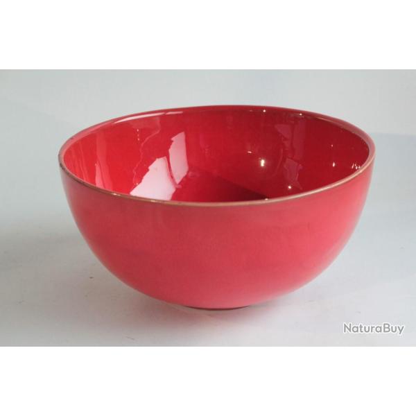 LIFAS Saladier c�ramique rouge Alice Sordet-Bonifas Art d�co