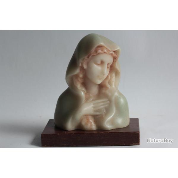 Sculpture cire Buste Vierge Madonna
