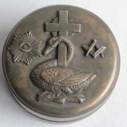Boite ronde Franc-ma&ccedil;on