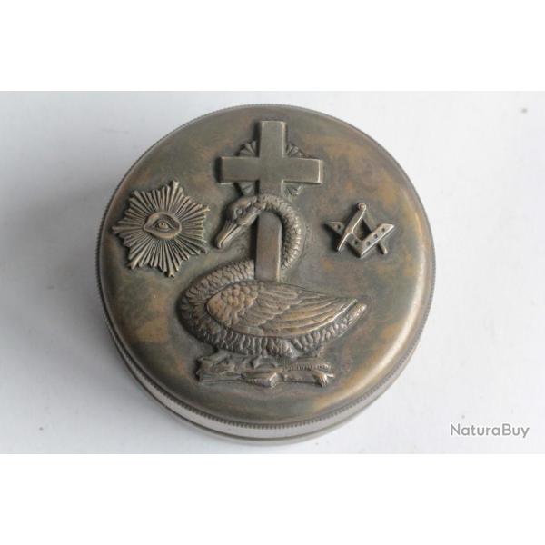 Boite ronde Franc-ma�on