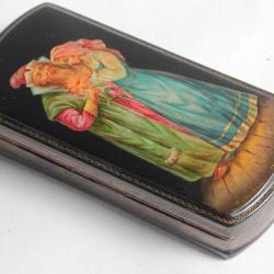 Bo&icirc;te laqu&eacute;e Russe Fedoskino The Scarlet Flower MOD 1993