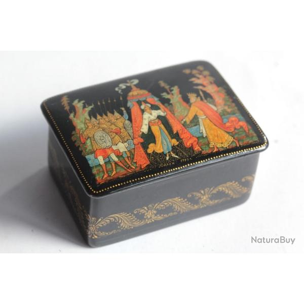 Bo�te laqu�e Russe Palekh Golden Cockrel Olga Kolygina 1993