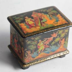 Bo&icirc;te laqu&eacute;e Russe Palekh Humpback Pony Maria Alexandrovna Azanova