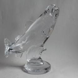 SEVRES Sculpture Poisson Truite Saumon