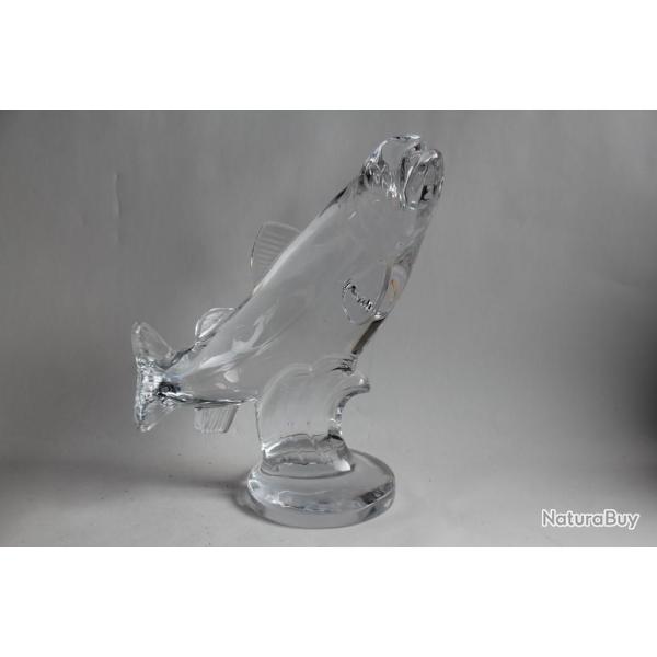 SEVRES Sculpture Poisson Truite Saumon
