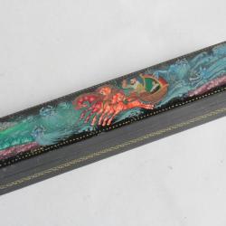 Bo&icirc;te laqu&eacute;e Russe Plumier D&eacute;mons ???? Troika Palekh