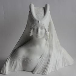 L&eacute;o LAPORTE-BLAIRSY Buste Femme porcelaine biscuit Limoges