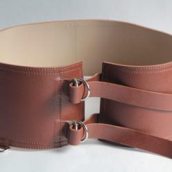 Christian DIOR Ceinture large cuir marron T36